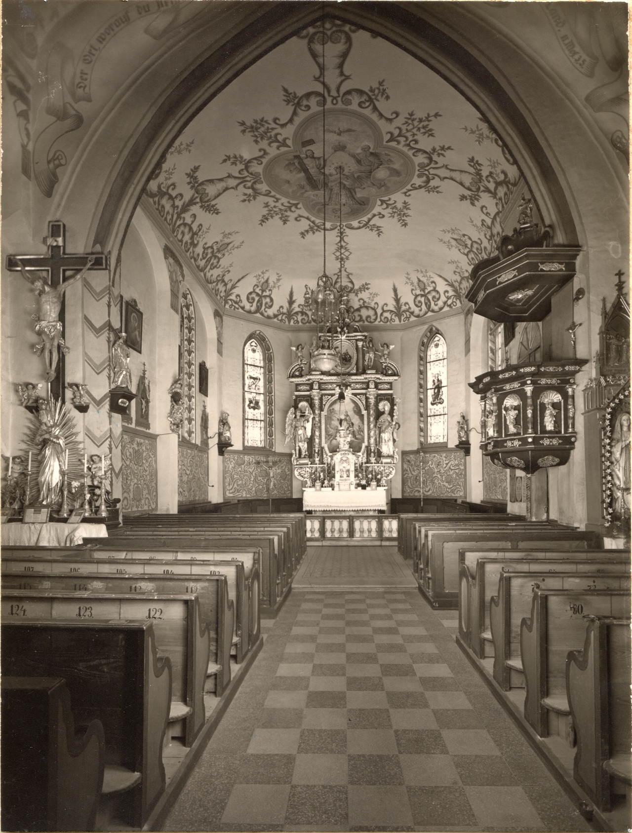 Pfarrkirche Schildorn ca. 1956