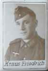 Friedrich Kraus, gef. 29. 8. 1942